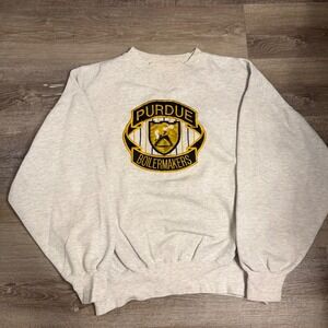 Vintage Purdue Boilermakers Sweatshirt Midwest Embroidery Gray XL NCAA 90s